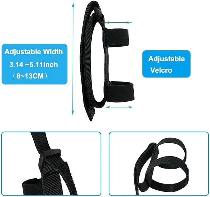 حامل أدوات المائدة القابل للتعديل المضاد للانزلاق من البوليستر للمساعدة في تناول الطعام المستقل - Image 3